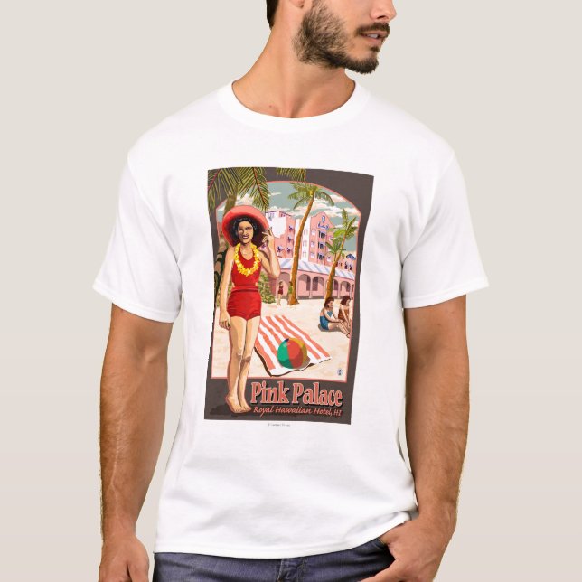 Royal Hawaiian Hotel in Hawaii T-Shirt (Front)
