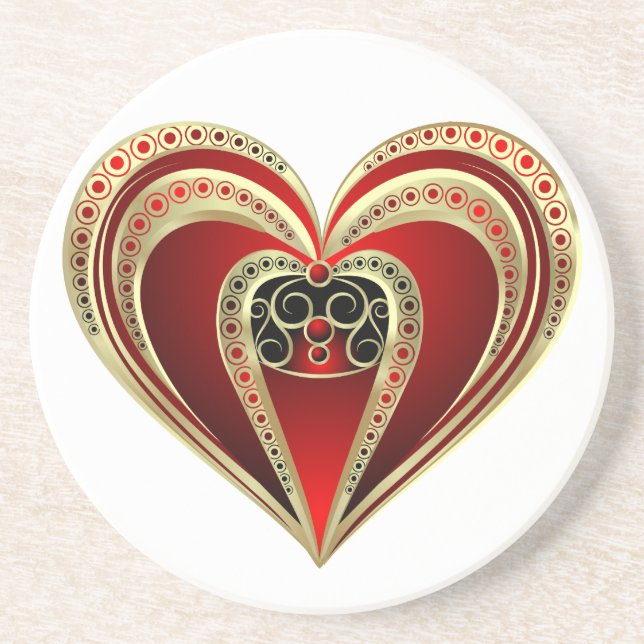 Royal Heart Coaster (Front)
