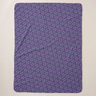 Royal Hex Weave Sherpa Blanket