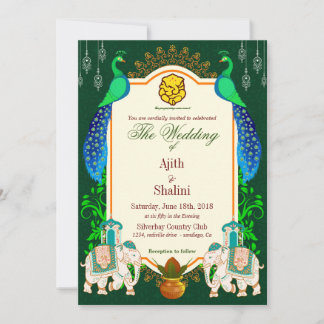 ROYAL HINDU WEDDING INVITATION 