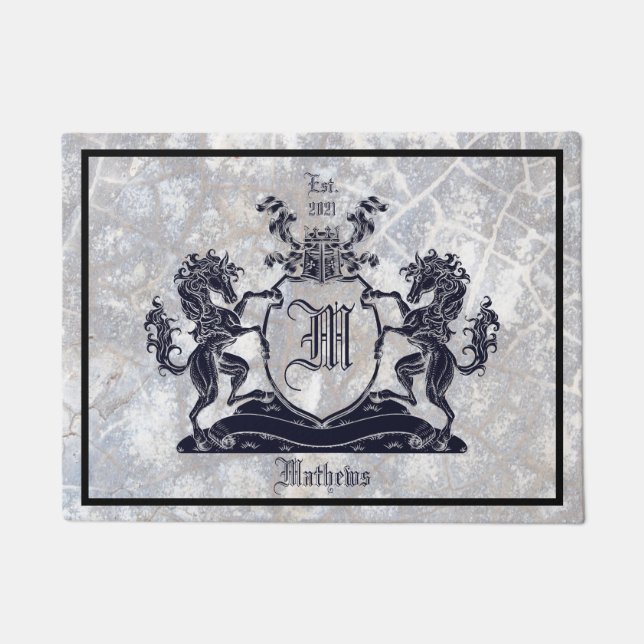 Royal Horse Crest Door Mat (Front)