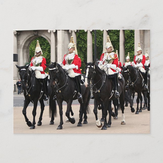 Royal Household Cavalry, London, England Postcard (Front)
