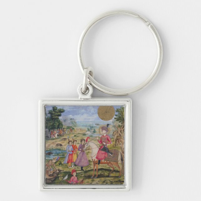 Royal Hunt, from Isfahan, Iran Keychain (Front)