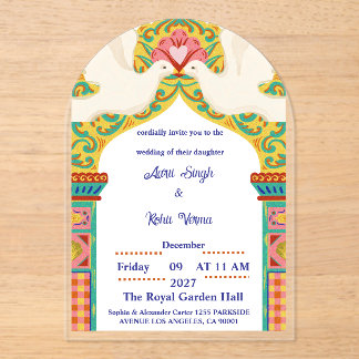 Royal Indian Wedding Invitation | Gold Traditional