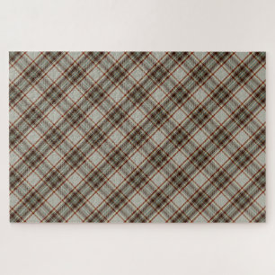 Royal Inspired Tartan Plaid Pattern Design Jigsaw Puzzle