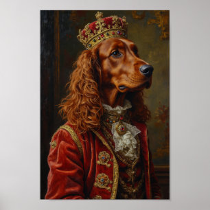 Royal Irish Red Setter Portrait Poster