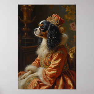 Royal Japanese Chin Portrait Poster