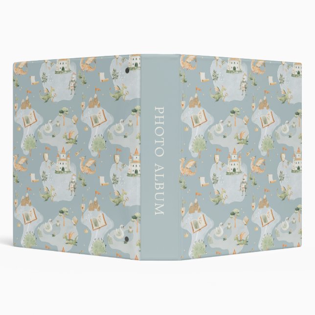 Royal Kingdom castle Dragon Blue map Binder (Background)