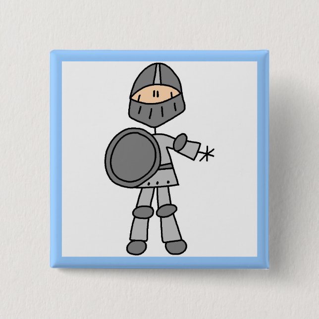 Royal Knight 2 Inch Square Button (Front)
