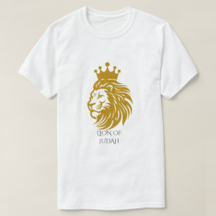 Royal Lion of Judah - King of Kings Gold & Black T-Shirt