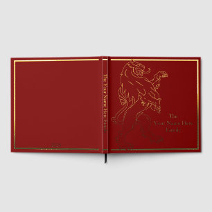 Royal Lion Scrapbook Photo Album Foil Guest Book
