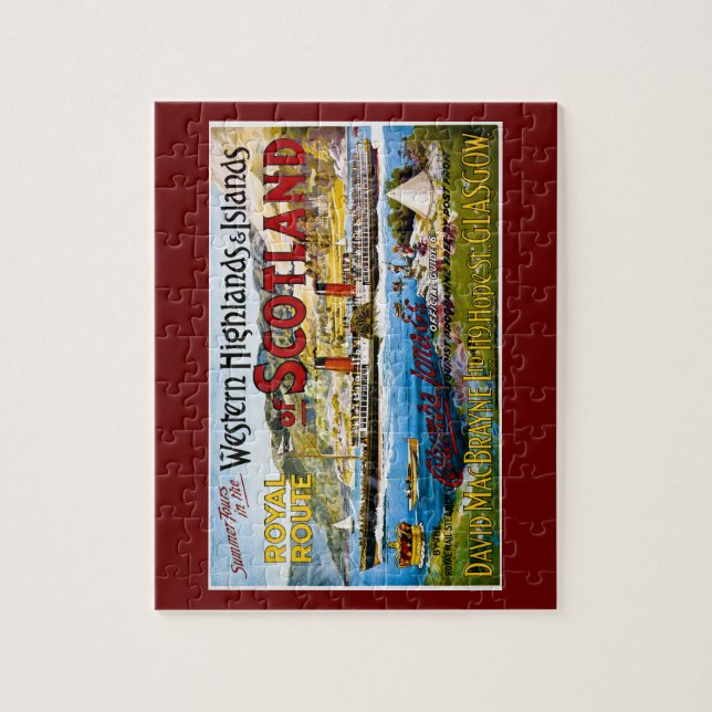 Royal Mail Steamers Scotland Glasgow Vintage Jigsaw Puzzle (Vertical)