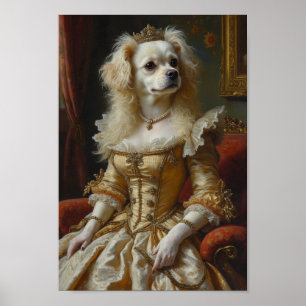 Royal Maltese Portrait Poster
