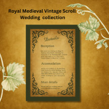 Royal Medieval Vintage Scroll Wedding