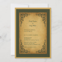 Royal Medieval Vintage Scroll Wedding