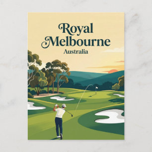 Royal Melbourne Golf Club Australia Postcard