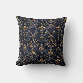Royal Midnight Elegance Princesscore Throw Pillow