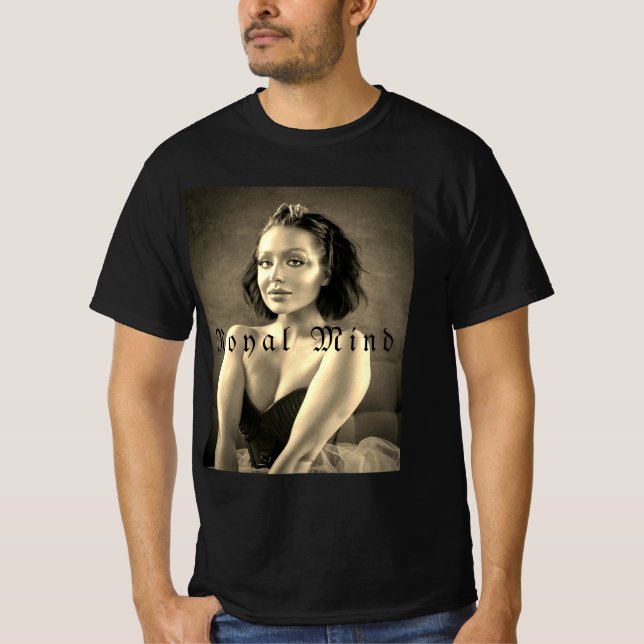 royal mind Dandiena shirt with back quote (Front)