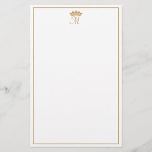 Royal Monogram Customizable Personal Stationery
