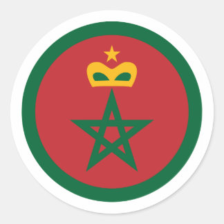 Royal Moroccan Air Force, Morocco Classic Round Sticker