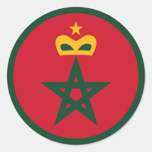 Royal Moroccan Air Force Roundel Classic Round Sticker