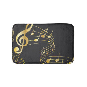 Royal Musical Note Luxury design Bath Mat