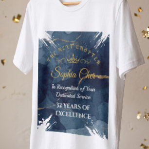 Royal Navy Gold Retirement Award Plaque Custom Key T-Shirt