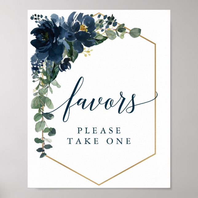 Royal Navy Wedding Sign Favours (Front)