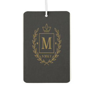 "Royal NMKY Emblem – Monogram M Crest Design" Air Freshener
