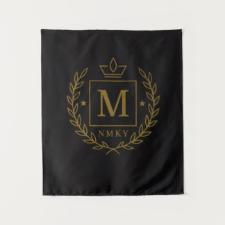 "Royal NMKY Emblem – Monogram M Crest Design" Tapestry