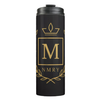 "Royal NMKY Emblem – Monogram M Crest Design" Thermal Tumbler