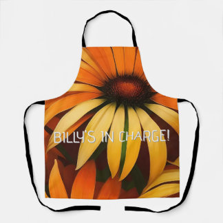 Royal Orange Coneflowers Apron