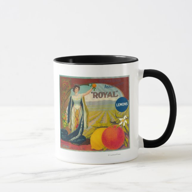 Royal Orange LabelCorona, CA Mug (Right)