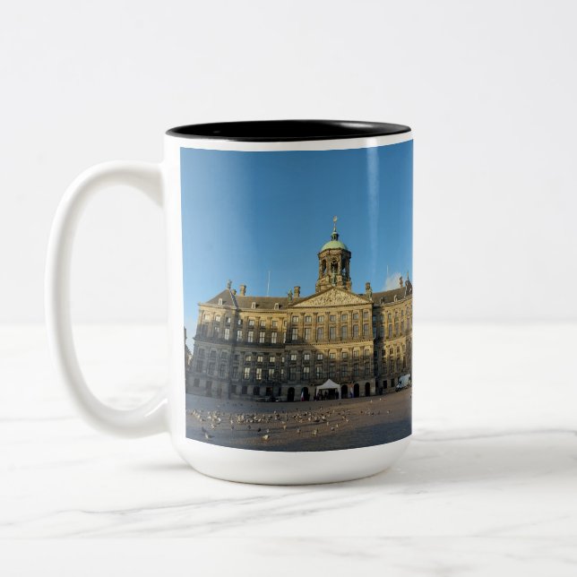 Royal Palace Amsterdam Mug à deux tons, 15 oz (Gauche)