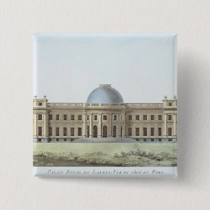 Royal Palace at Laeken, View from the Park, from ' 2 Inch Square Button