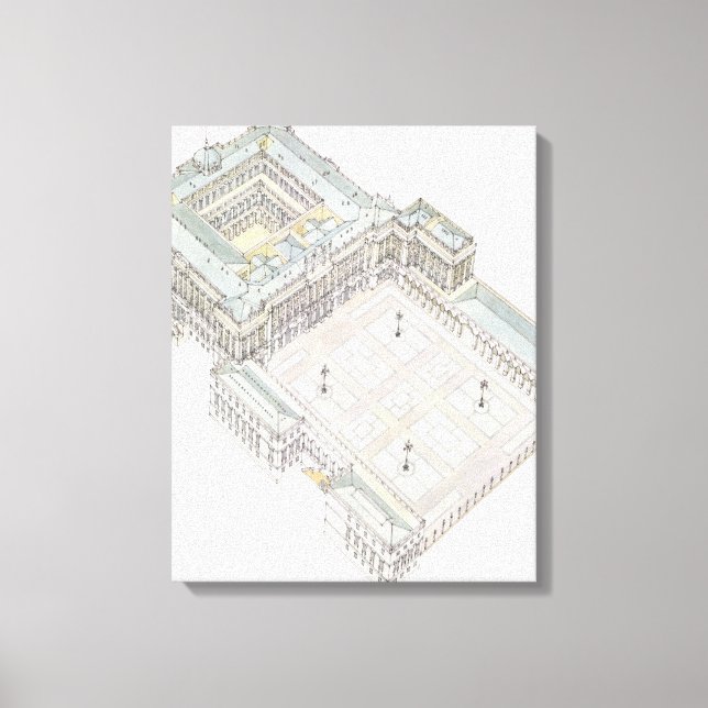 Royal Palace. Madrid Spain Canvas Print (Front)