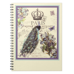 Royal Paris peacock Notebook
