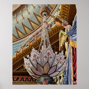 Royal Pavilion Ceiling & Chandelier Print