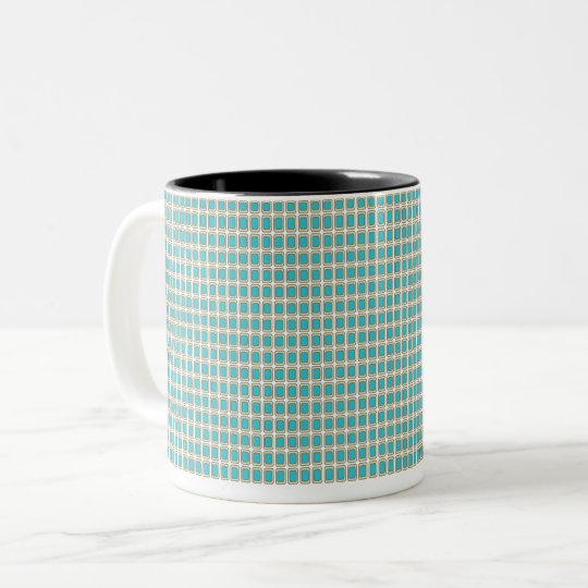Royal-Peacock Fabric's(c)II-Styles & Colours Two-Tone Coffee Mug