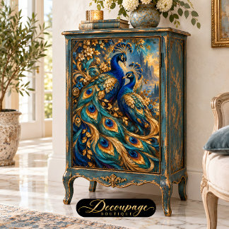 Royal Peacock Garden Pair Tissue Paper
