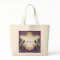 Royal Peacock (Purple) Personalized Tote Bag