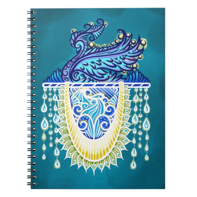 Royal Peacock Radiance Notebook (Front)