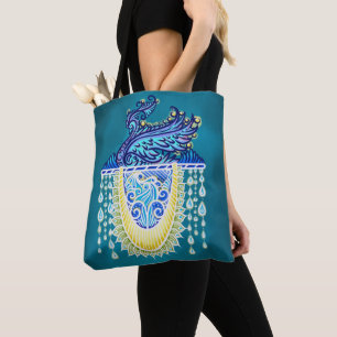 Royal Peacock Radiance Tote Bag