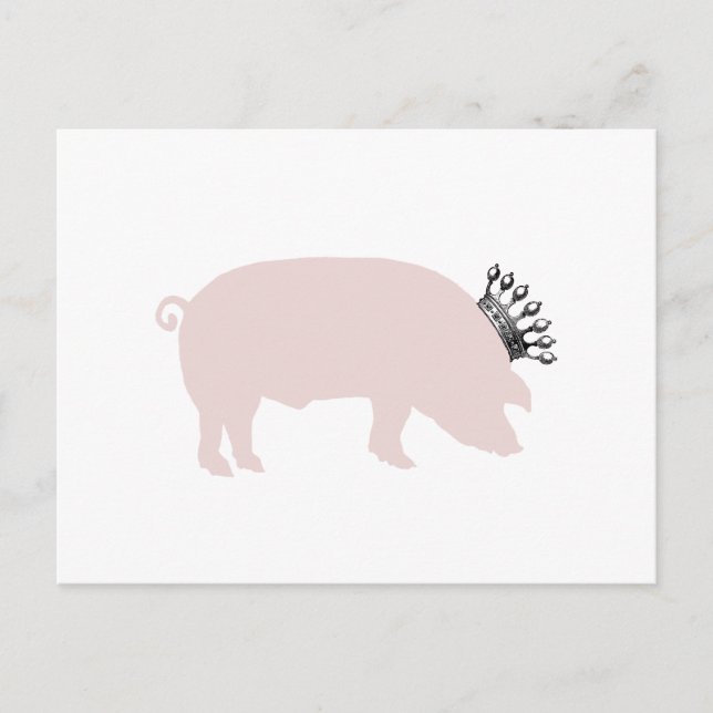 Royal Pig Postcard (Front)
