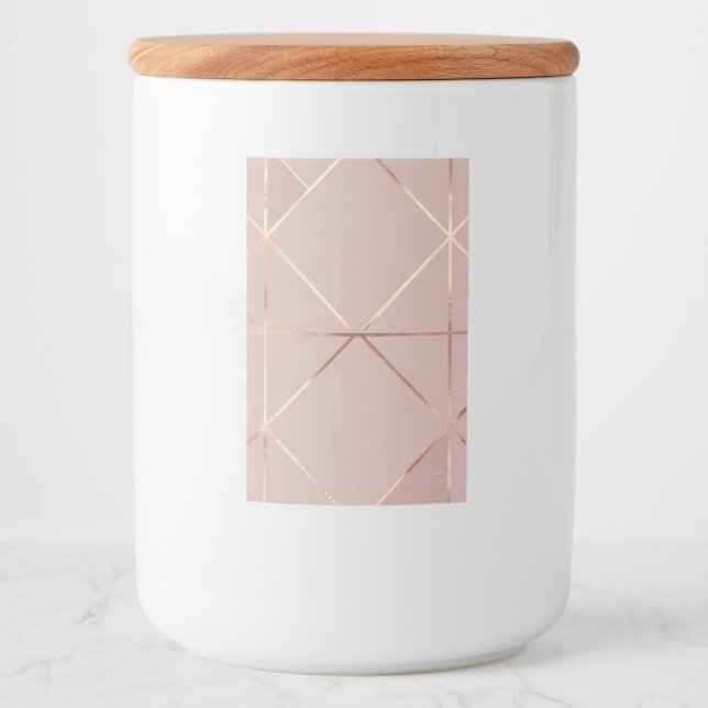 Royal Pink Ceramic-Lid Jar Food Label (Front)
