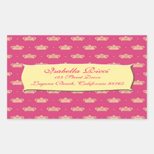 Royal Pink Crown Sticker