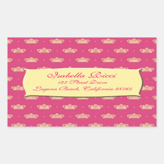 Royal Pink Crown Sticker