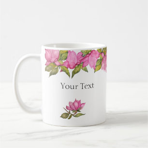 Royal pink magnolias coffee mug