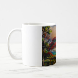 Royal Poinciana Tree & Boat by Mazz Coffee Mug
