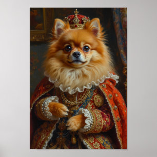 Royal Pomeranian Portrait Poster